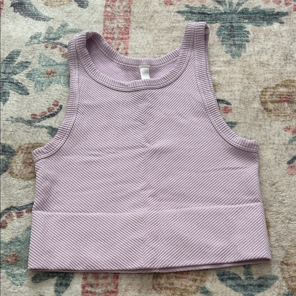 Nikibiki Lavender Ribbed Crop Top
